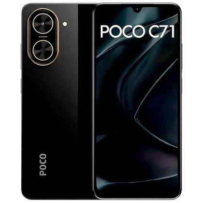 Imagem de Smartphone Xiaomi Poco C71 128GB 4GB RAM Dual SIM Tela 6.88" - Preto