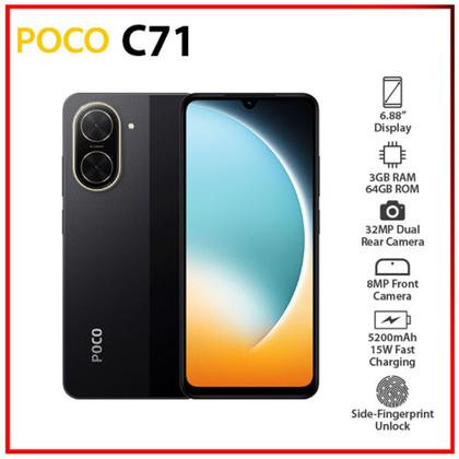【超美品】Xiaomi poco c71 4GB+128GB 4台分 Smartphone Xiaomi Poco C71 4gb 128gb 6,88