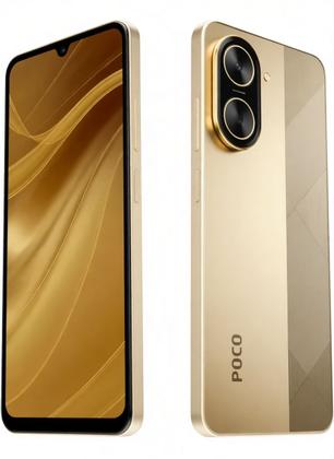 Imagem de Smartphone Xiaomi Poco C71 Dourado Global 128GB 4GB RAM Dual SIM