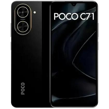 Imagem de Smartphone Xiaomi POCO C71 Dual SIM de 128GB 4GB RAM de 6.88" 32MP 8MP - Preto