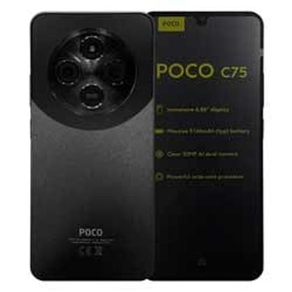 POCO C75 ブラック 6GB RAM 人気 128GB ROM POCO C75 128GB | Xiaomi
