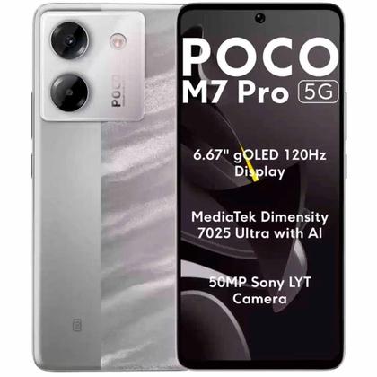 Smartphone Xiaomi Poco M7 Pro 5g SILVER 256gb 8gb Ram Dual Sim