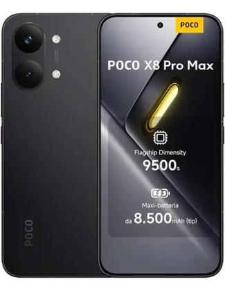 Imagem de Smartphone Xiaomi POCO X8 Pro Maxx 512GB , 12GB RAM, Câmera 64 MP, NFC - PRETO