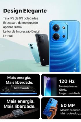 Imagem de Smartphone Xiaomi Redmi 15C 256GB 8GB RAM Dual SIM Tela 6.9 Azul