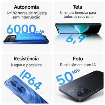 Imagem de Smartphone Xiaomi Redmi 15C 256GB 8GB RAM Dual SIM Tela 6.9 Azul