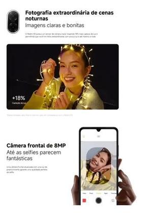 Imagem de Smartphone Xiaomi Redmi A5 128GB 4GB RAM Tela 6.88 120Hz, Câmera 32MP, Bateria 5200mAh, Android 15
