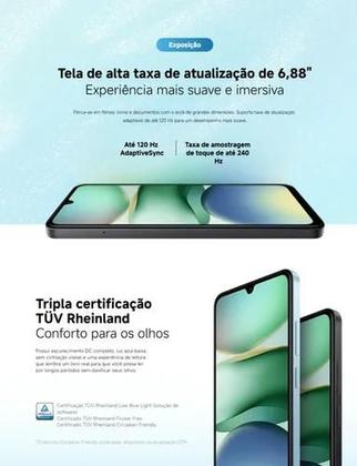 Imagem de Smartphone Xiaomi Redmi A5 128GB 4GB RAM Tela 6.88 120Hz, Câmera 32MP, Bateria 5200mAh, Android 15