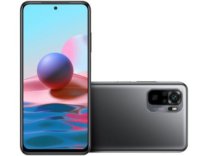 Smartphone Xiaomi Redmi Note 10 128GB Cinza 4G - 4GB RAM Tela 6,43