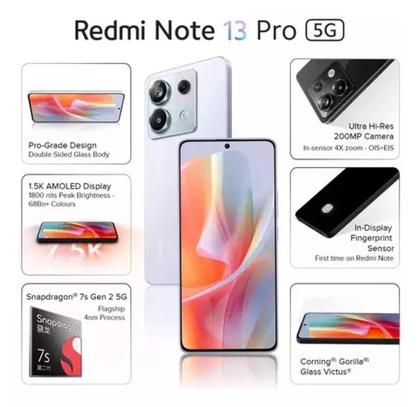 Imagem de Smartphone xiaomi redmi note 13 pro 5g 256gb 8gb ram - camera de 200mp 