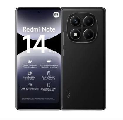 Smartphone Xiaomi Redmi Note 14 Pro 5G Midnight Black Preto 8GB