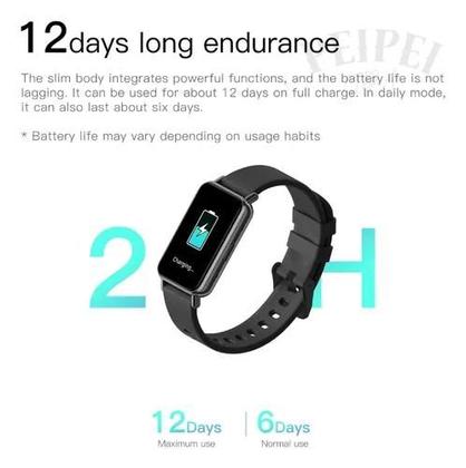 Imagem de Smartwatch À Prova D'água Peje Band1 +100 Modos Esportivos Preto