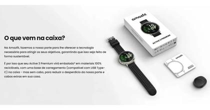 Imagem de Smartwatch Amazfit Active 3 A2559 Premium Maps Off Com Gps