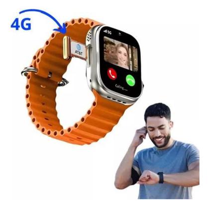 Imagem de Smartwatch Chip Tiktok Youtube Facebook Google Play Funções Celular De Pulso Super Amoled