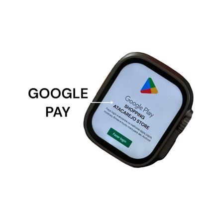 Imagem de Smartwatch Chip Tiktok Youtube Facebook Google Play Funções Celular De Pulso Super Amoled