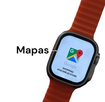 Imagem de Smartwatch Chip Tiktok Youtube Facebook Google Play Funções Celular De Pulso Super Amoled