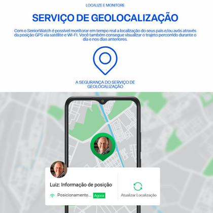 Imagem de Smartwatch do Idoso Multilaser Senior Com Monitoramento Cardíaco Botão SOS Função Alarme