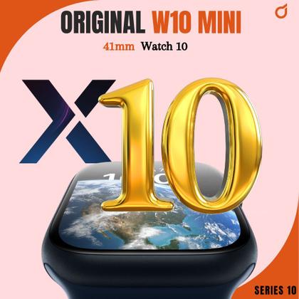 Imagem de Smartwatch Feminino Masculino W10 Mini 8 Pulseiras Fone Sem Fio