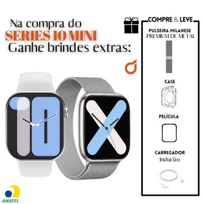 Imagem de Smartwatch Feminino W10 Pro Mini Chatgpt Amoled Gps Original 2 Pulseiras