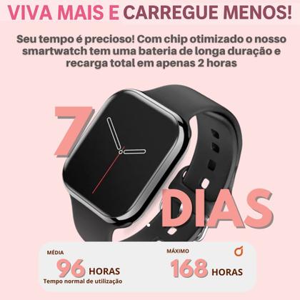 Imagem de Smartwatch Feminino W10 Pro Mini Chatgpt Amoled Gps Original 2 Pulseiras