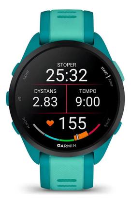 Imagem de Smartwatch GPS Garmin 165 Music Azul Monitor Cardíaco