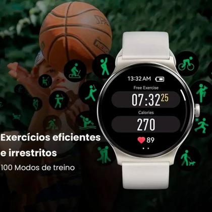 Imagem de Smartwatch Haylou Solar Lite Tela 1.38” HD, 100 Modos Esportivos, Monitor de Saúde, Bateria até 10 dias, Resistente à Água IP68