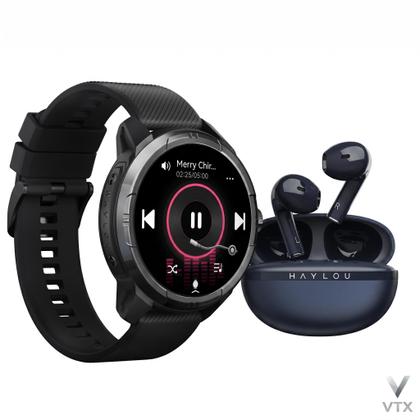 Imagem de Smartwatch Haylou Solar Ultra LS23 AMOLED 1,6 Chamadas Bluetooth GPS 5 ATM 100 Modos Preto