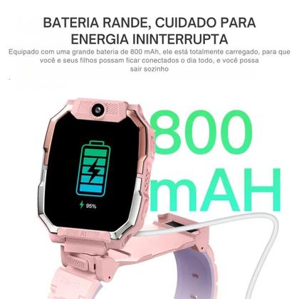 Imagem de Smartwatch Howear Infantil HW Z10 4/64GB Amoled Com Chip Android Camera Wifi