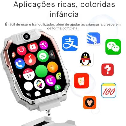 Imagem de Smartwatch Howear Infantil HW Z10 4/64GB Amoled Com Chip Android Camera Wifi