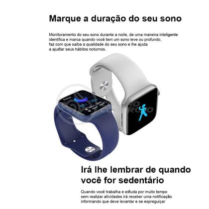 Imagem de Smartwatch Hw22 Rosa Troca Pulseira Android Ios Cardíaco