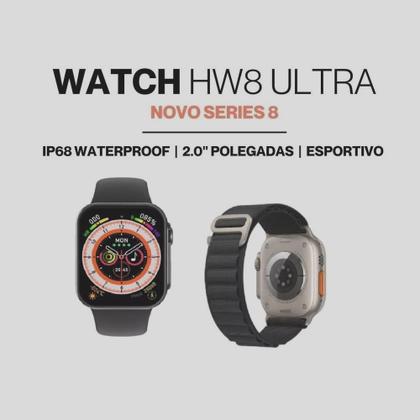 Imagem de Smartwatch Hw8 Ultra Original Combo Pulseiras Extra Pelicula Case Watch 8 Alpine Loop Unissex