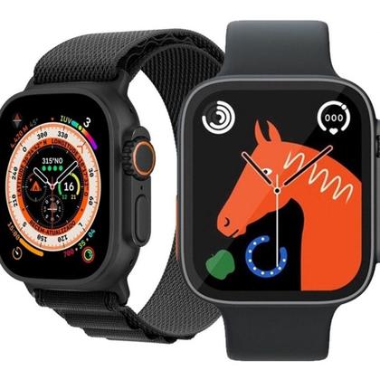 Imagem de Smartwatch Hw8 Ultra Original Combo Pulseiras Extra Pelicula Case Watch 8 Alpine Loop Unissex