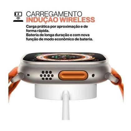 Imagem de Smartwatch Hw8 Ultra Original Combo Pulseiras Extra Pelicula Case Watch 8 Alpine Loop Unissex