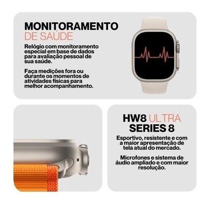 Imagem de Smartwatch Hw8 Ultra Original Combo Pulseiras Extra Pelicula Case Watch 8 Alpine Loop Unissex