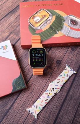 Imagem de Smartwatch Hw9 Ultra Mini 41mm Serie 9 Com Pulseira Extra NFC Lançamento - Laranja