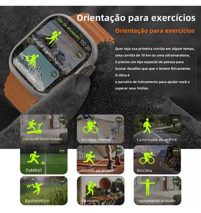 Imagem de Smartwatch Inteligente 49mm W9 Ultra 4 Pulseiras Multi-Funções Android iOS