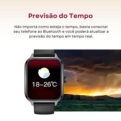 Imagem de SmartWatch Inteligente D11S Assistente de Voz IP67 Monitor de Sono Bluetooth 5.0