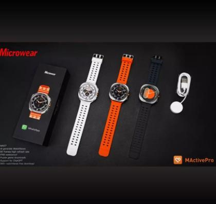 Imagem de Smartwatch Microwear Ma27 Ultra, Branco, com tela Amoled e Chat GPT
