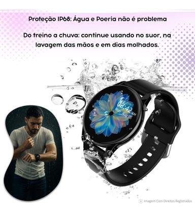 Imagem de Smartwatch Para Xiaomi Prova DÁgua Bateria Durável Prata