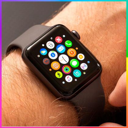 Imagem de Smartwatch Preto Relógio Inteligente Bluetooth Masculino Feminino