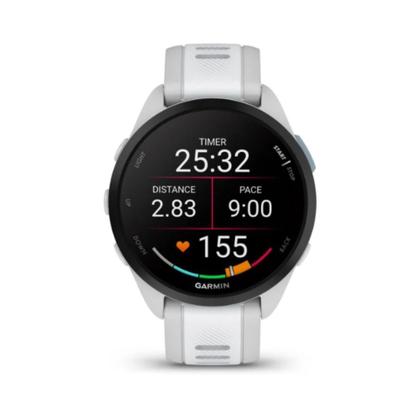 Imagem de Smartwatch Relógio Garmin Forerunner 165 Cinza e Branco WW com Monitor Cardíaco de Pulso e GPS 43mm