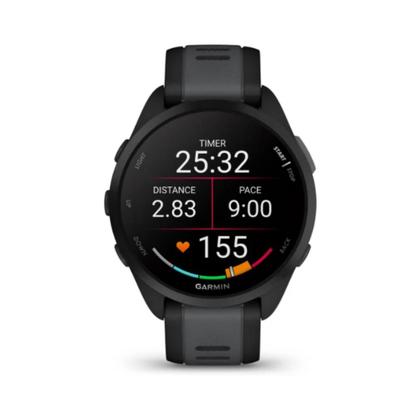 Imagem de Smartwatch Relógio Garmin Forerunner 165 Music Preto e Cinza Ardosia WW com Monitor Cardíaco de Pulso e GPS 43mm