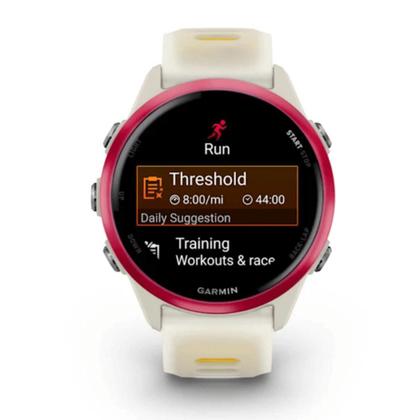 Imagem de Smartwatch Relógio Garmin Forerunner 570 com Monitor Cardíaco de Pulso e GPS Framboesa 42mm
