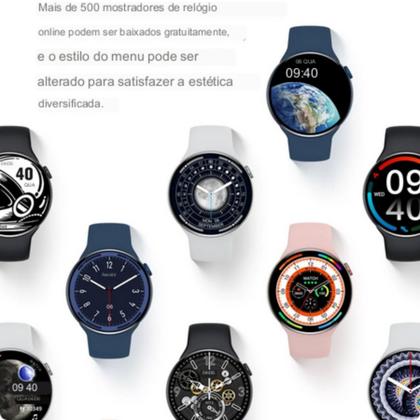 Imagem de SmartWatch Relógio Inteligente Redondo Compatível Samsung Galaxy xiaomi redmi
