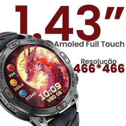 Imagem de Smartwatch Relógio My Watch Sport Pro Haiz Tela Amoled 1.43 