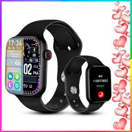 Imagem de Smartwatch Relógio Presente Dia dos Namorados Inteligente X Pro Preto Bluetooth Masculino Feminino