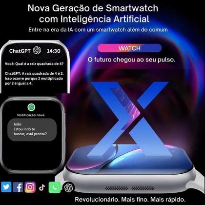 Imagem de Smartwatch Rosa Relógio Inteligente Bluetooth Masculino Feminino