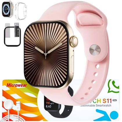 Imagem de Smartwatch S11 Pro Lançamento Original Microwear Gps Nfc Android iOS Gps Chatgpt Responde Whatzz