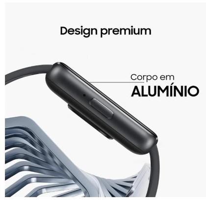 Imagem de Smartwatch Samsung Galaxy Fit3 Display 1.6" Grafite SM-R390 Preto