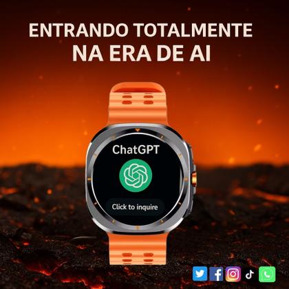 Imagem de Smartwatch Smart Ultra Responde WhatsApp Relógio 47mm GPS