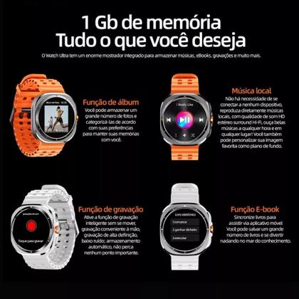 Imagem de Smartwatch Smart Ultra Responde WhatsApp Relógio 47mm GPS
